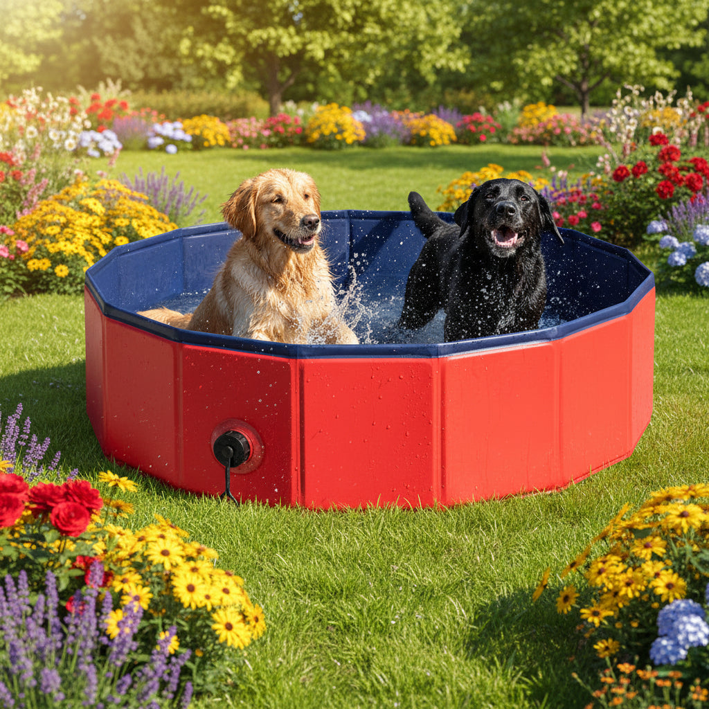 Piscina portátil para perros