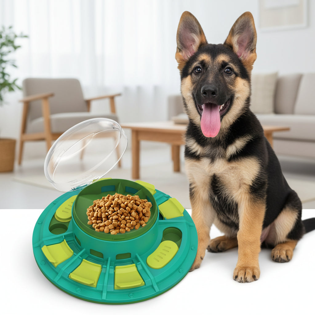 Puzzle sensorial para perros - juego interactivo de búsqueda de comida
