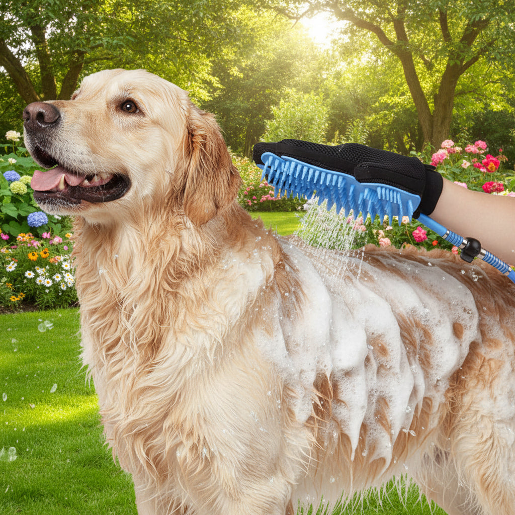 El guante de ducha 2 en 1 que simplifica la vida de los dueños de mascotas