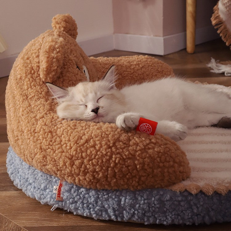 Cama acogedora para gato y perro pequeño