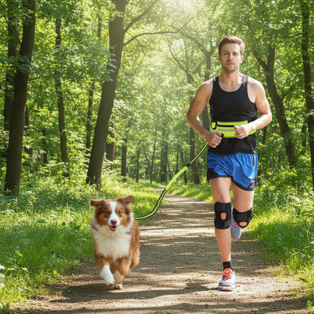 Correa Manos Libres para Perro – Cinturón Running con Correa Bungee