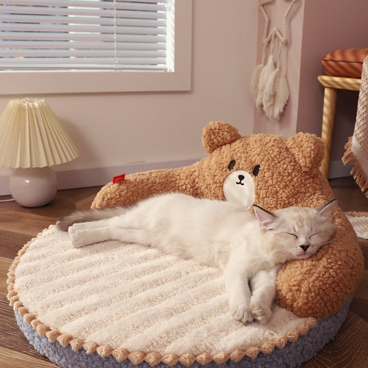 Cama acogedora para gato y perro pequeño