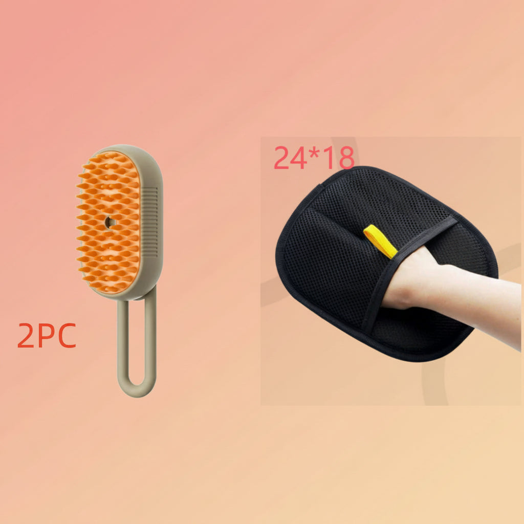 Cepillo Eléctrico de Vapor 3 en 1 para Mascotas