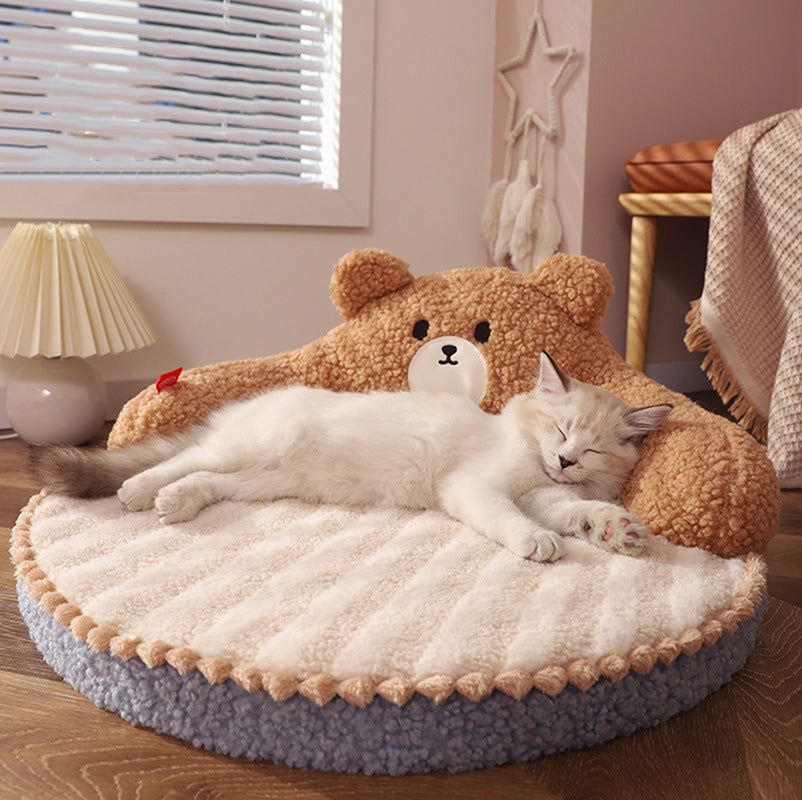 Cama acogedora para gato y perro pequeño