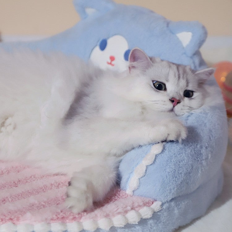 Cama acogedora para gato y perro pequeño