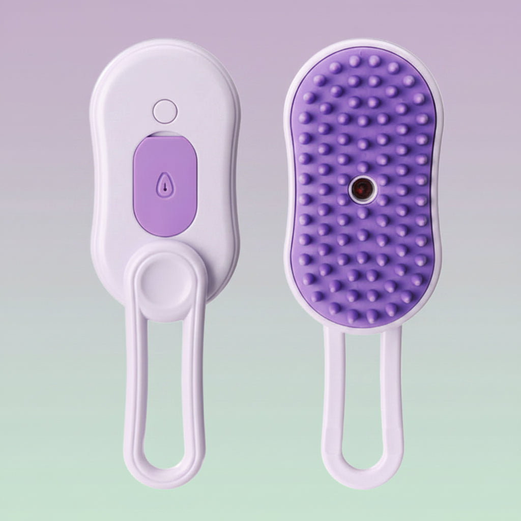 Cepillo Eléctrico de Vapor 3 en 1 para Mascotas